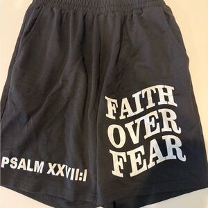 NFINITY Black Faith Over Fear Athletic Shorts